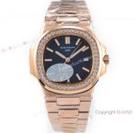 OE Factory Patek Philippe 5713G Nautilus Watches Copy Rose Gold Diamond bezel_th.jpg